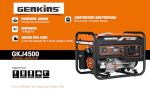 Genkins 4500 Watt Gas Portable Generator 233cc