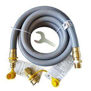 GRILLJOB 15FT 3/4" Natural Gas Hose w/ Quick Connect