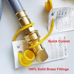 GRILLJOB 15FT 3/4" Natural Gas Hose w/ Quick Connect