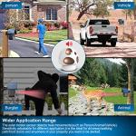 HTZSAFE Solar Wireless Driveway Alarm System