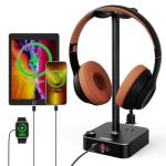COZOO Headphone Stand with USB Charger and Outlets