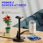 COZOO Headphone Stand with USB Charger and Outlets