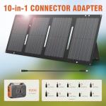300W Portable Solar Generator with 60W Solar Panel
