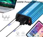 600W Pure Sine Wave Inverter with Dual USB Output