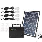 Portable Solar Generator Kit with LED Bulbs