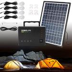 Portable Solar Generator Kit with LED Bulbs
