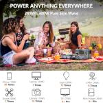 ALLWEI 300W Portable Solar Power Station