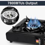 SHINESTAR Portable Dual Fuel Camping Stove 7800 BTUs