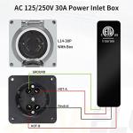 STARELO 30 Amp Outdoor Generator Power Inlet Box