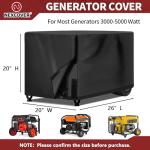 NEXCOVER Waterproof Universal Generator Cover, Black