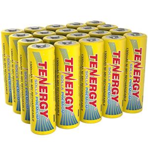 Tenergy Solla 1300mAh Rechargeable AA Solar Batteries 20 Pack