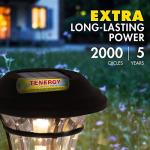 Tenergy Solla 1300mAh Rechargeable AA Solar Batteries 20 Pack