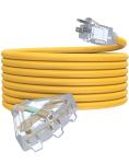 25Ft Heavy Duty Outdoor Extension Cord with 3 Outlets