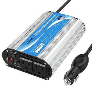 GIANDEL 300W Pure Sine Wave Car Power Inverter