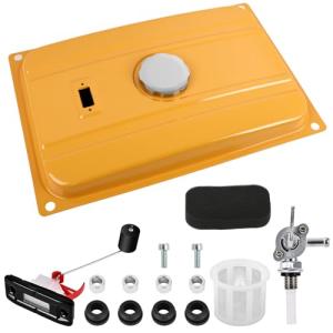 5 Gallon Yellow Fuel Tank with Filter and Gauge