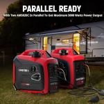 AMERISUN 2500W Portable Inverter Generator with CO Sensor