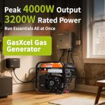 GasXcel 4000W Portable Inverter Generator for Outdoor Use