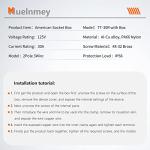 Muelnmey 30Amp Outdoor Power Outlet Box
