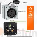 Muelnmey 30Amp Outdoor Power Outlet Box