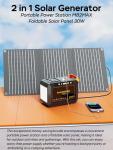 Marbero 111Wh Portable Solar Generator with Panel