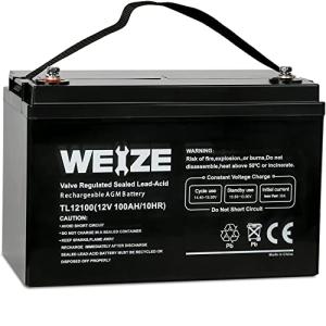 Weize 12V 100Ah AGM Deep Cycle Battery