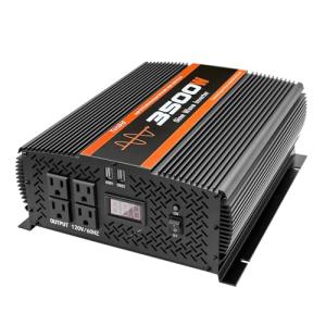 3500W Pure Sine Wave Inverter with 4 Outlets
