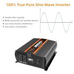 3500W Pure Sine Wave Inverter with 4 Outlets