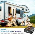3500W Pure Sine Wave Inverter with 4 Outlets