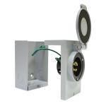 Reliance Controls 30-Amp Power Inlet Box, Gray