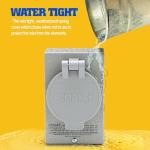 Reliance Controls 30-Amp Power Inlet Box, Gray