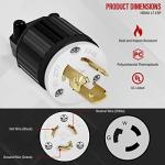 2 Pack Locking Plug Twistlock Male 277V 15A