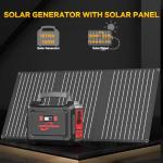 POWSTREAM 167Wh Solar Generator with 30W Panel