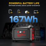 POWSTREAM 167Wh Solar Generator with 30W Panel