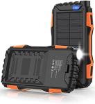 Portable Solar Power Bank 42800mAh with Flashlight