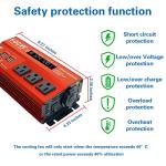 500W Car Power Inverter with USB Ports