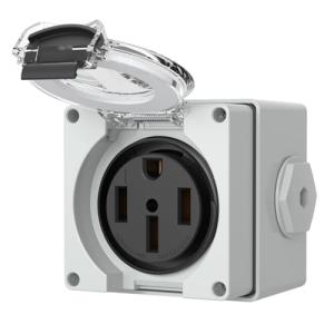 50 Amp Outdoor RV Power Outlet Box