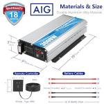 3000 Watt Power Inverter with Remote and USB Port