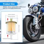 Luxlead 3/8" Gas Inline Fuel Filters, 5 Pack