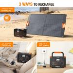 500W Portable Power Station with 2 AC Outlets