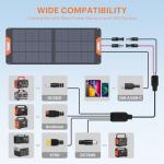 ZOUPW 100W Portable Solar Panel Charger
