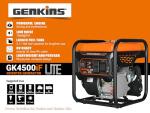 Genkins 4500W Open Frame Inverter Generator, Noise Reduced