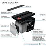 Mighty Max 12V 100Ah AGM Battery for Solar