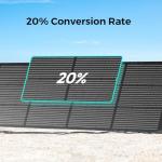 OUPES 100W Solar Panel for Jackery Power Stations