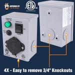 Journeyman Pro Pre-Wired Transfer Switch for Generators