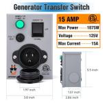 Journeyman Pro Pre-Wired Transfer Switch for Generators