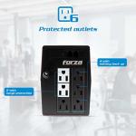 Forza 1000VA UPS Battery Backup & Surge Protector