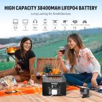 SinKeu 38,400mAh Portable Power Station for Outdoor Use