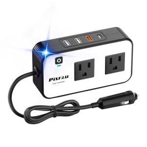 200W Car Power Inverter with Dual USB Charger