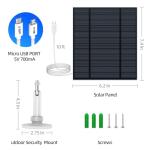 5W Solar Panel for Outdoor Security Cameras