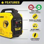 Champion 2500W Portable Dual Fuel Inverter Generator